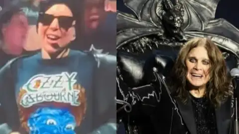 Lady Gaga presta homenagem a Ozzy Osbourne durante show em São Francisco. Veja!