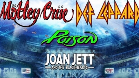 M&ouml;tley Cr&uuml;e confirma turn&ecirc; com Def Leppard, Poison e Joan Jett