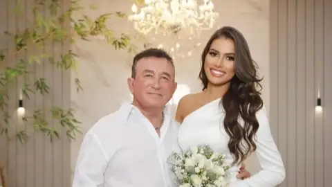 Aos 74 anos, Amado Batista se casa com jovem miss, de 23, em fazenda no MT. Veja registros!