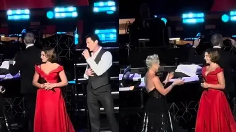 Pink canta com sua filha Willow em show do ator Hugh Jackman e vai às lágrimas